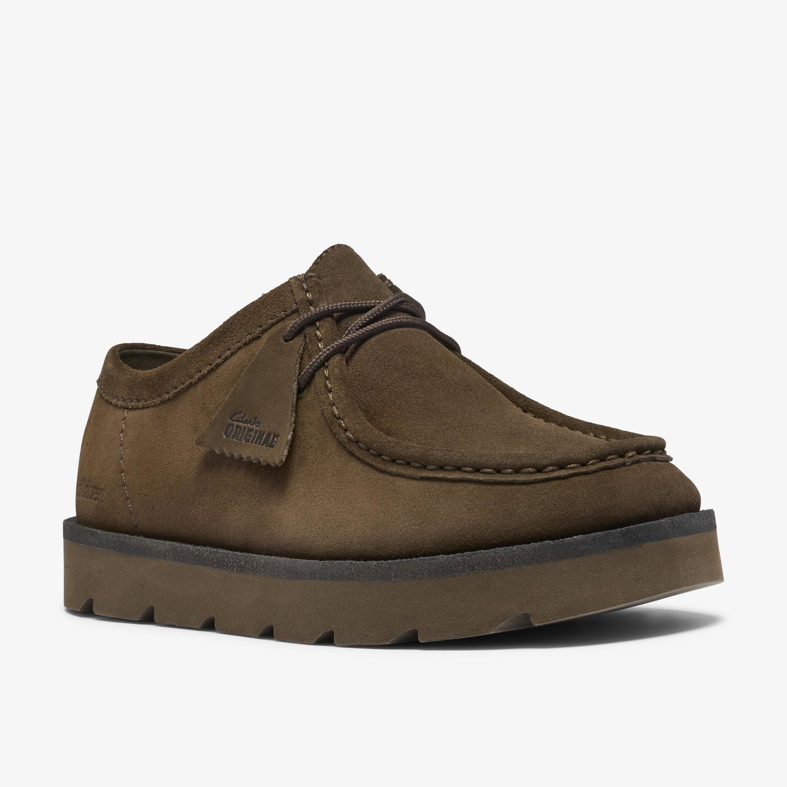 Shop Meare Walla Dark Olive Suede