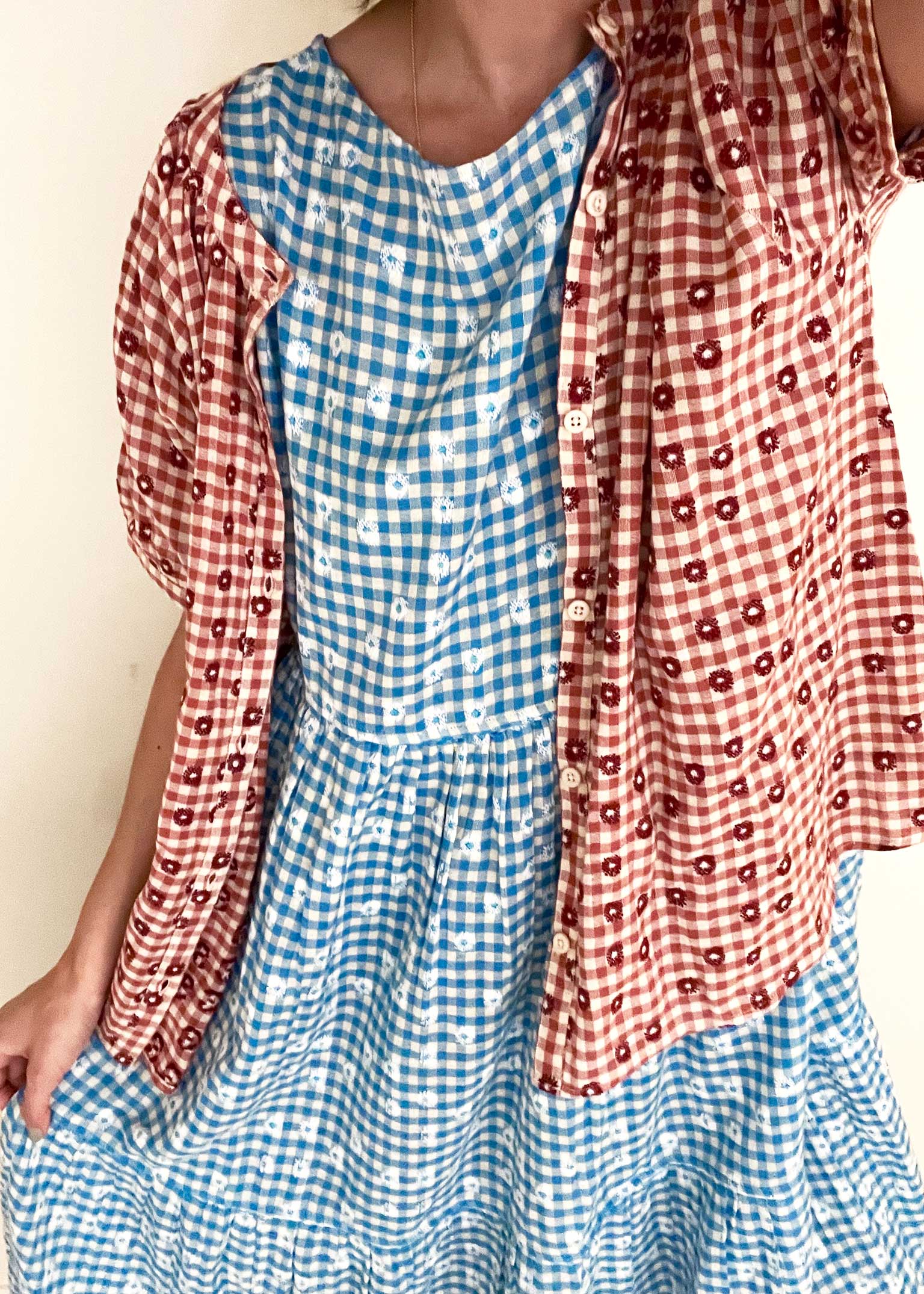 float dress playdate & salome blouse sandbox