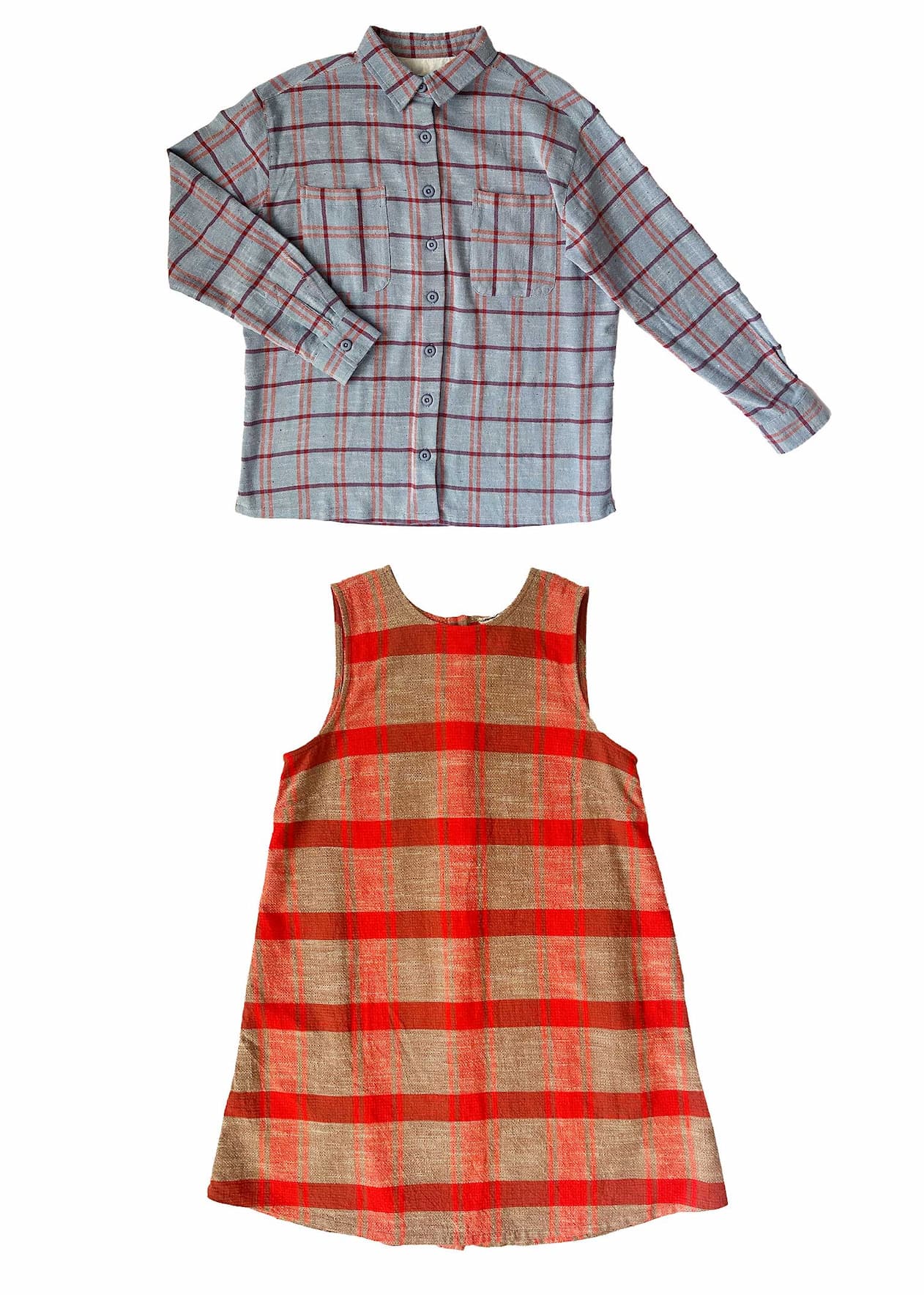 alma shirt eyeshadow & kaia dress lipstick