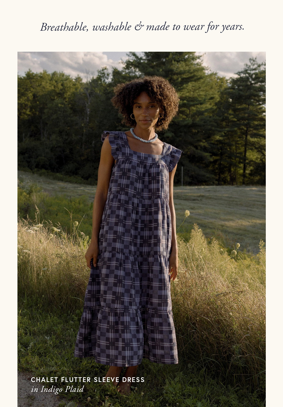 Breathable, washable & made to wear for years. 