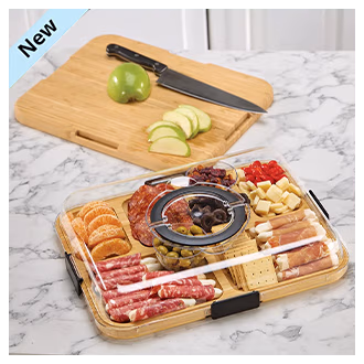 Charcuterie Board With Lid By Home Marketplace™