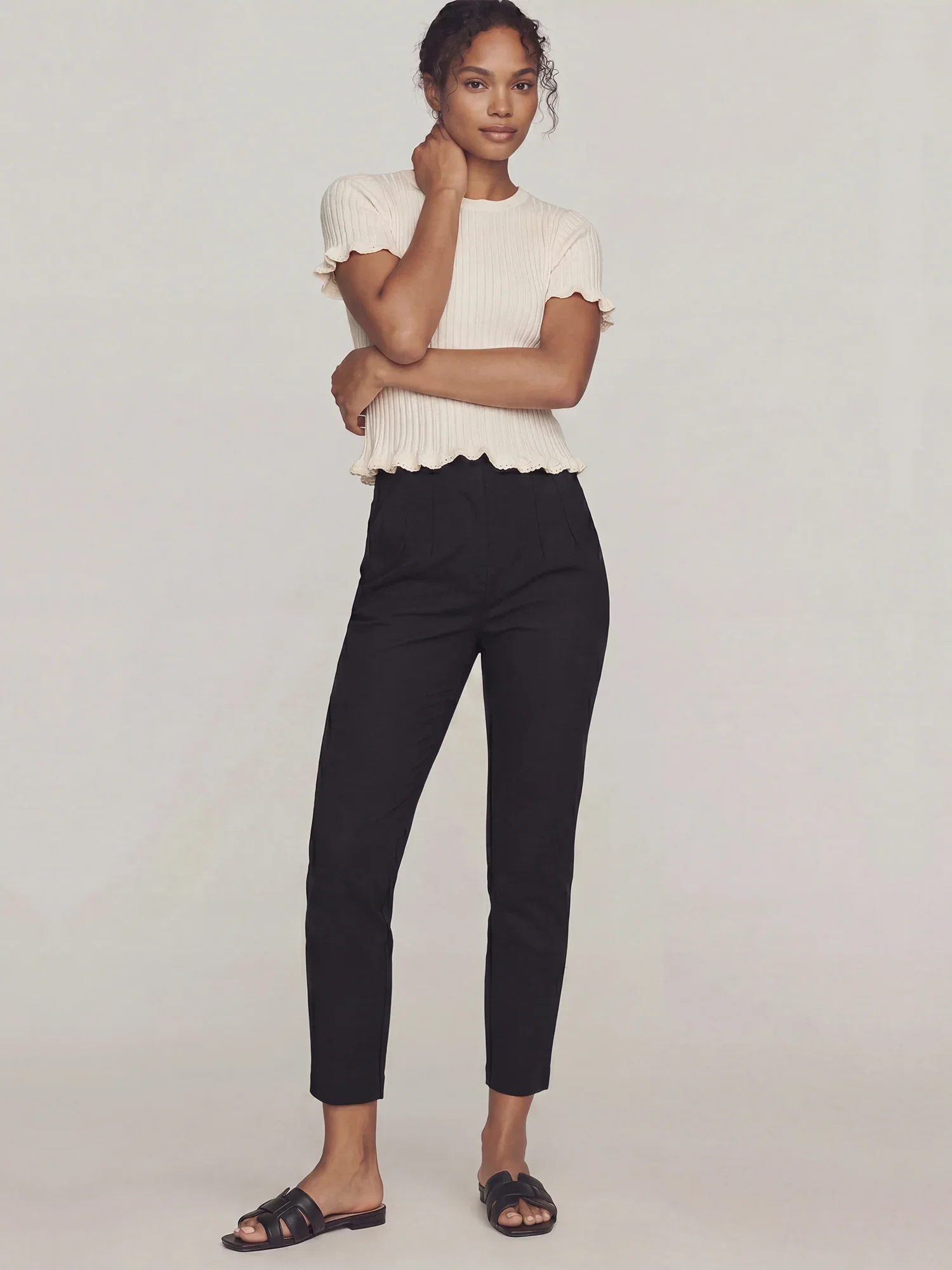 Image of Slim Leg Trouser Pants