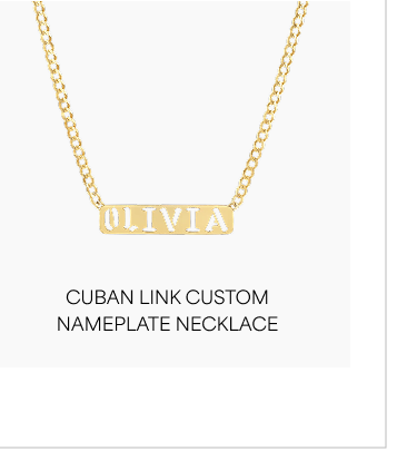 Cuban Link Custom Nameplate Necklace