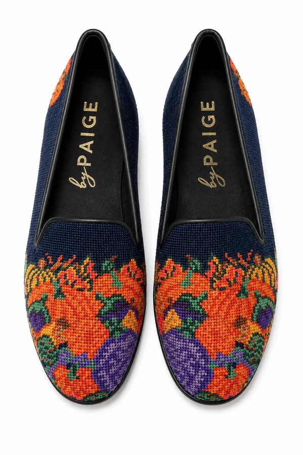 Fall Harvest Needlepoint Loafer