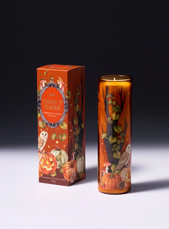 Purrfect Pumpkin  Cathedral Candle 410g