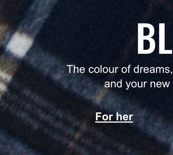 Blue; The colour of dreams, wisdom, well-being… and your new favourite coat.