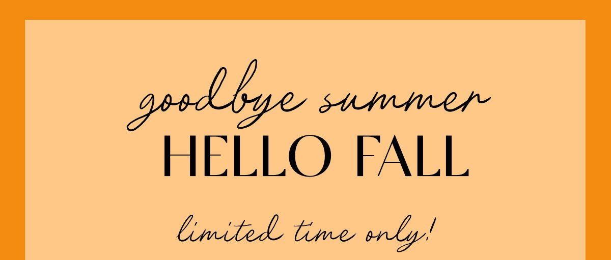 Hello fall