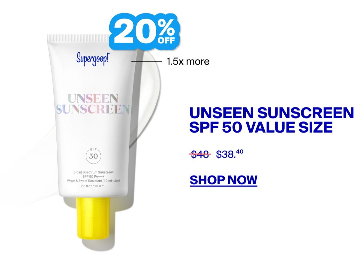 Unseen Sunscreen Jumbo SPF 50
