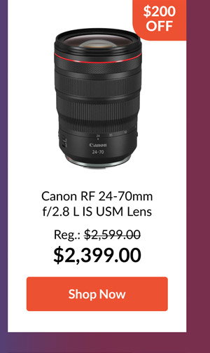 Canon RF 24-70mm f/2.8 L   IS USM Lens