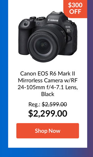 Canon EOS R6 Mark II Mirrorless Camera w/RF 24-105mm f/4-7.1 Lens