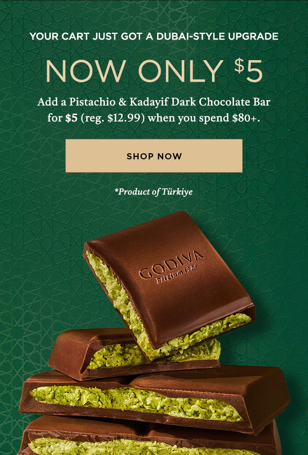 Pistachio & Kadayif Dark Chocolate Bar