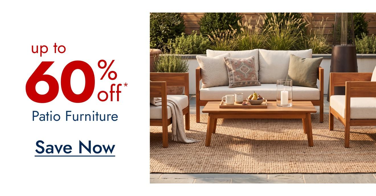 Up to 60% off Patio Furniture