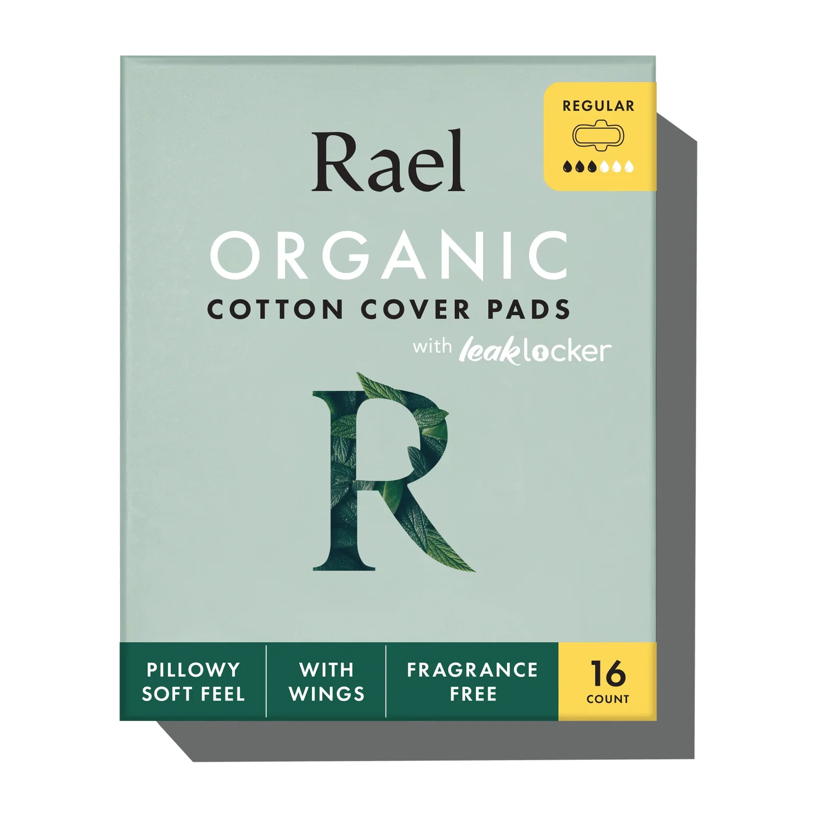 Image of Regular Organic Cotton Cover Pads With Wings