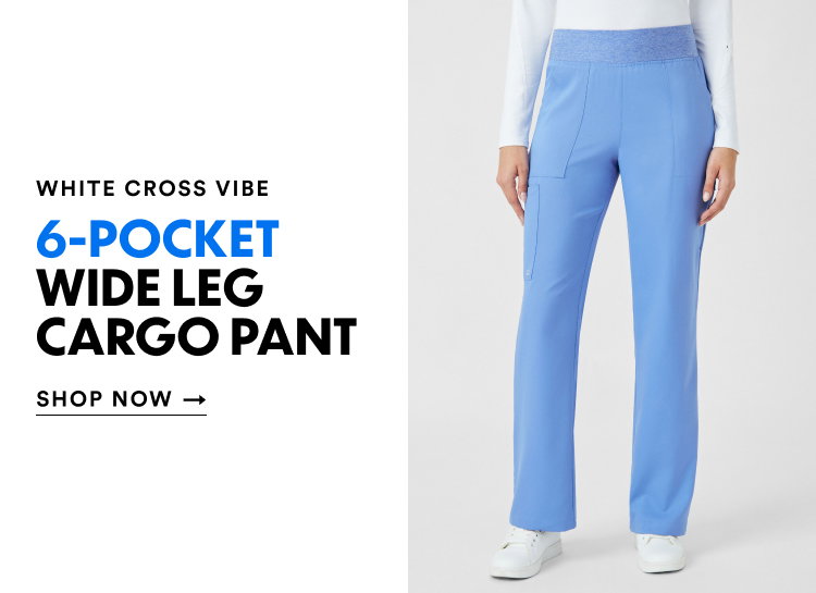White Cross Vibe | 6-Pocket Wide Leg Cargo Pant | Shop Now