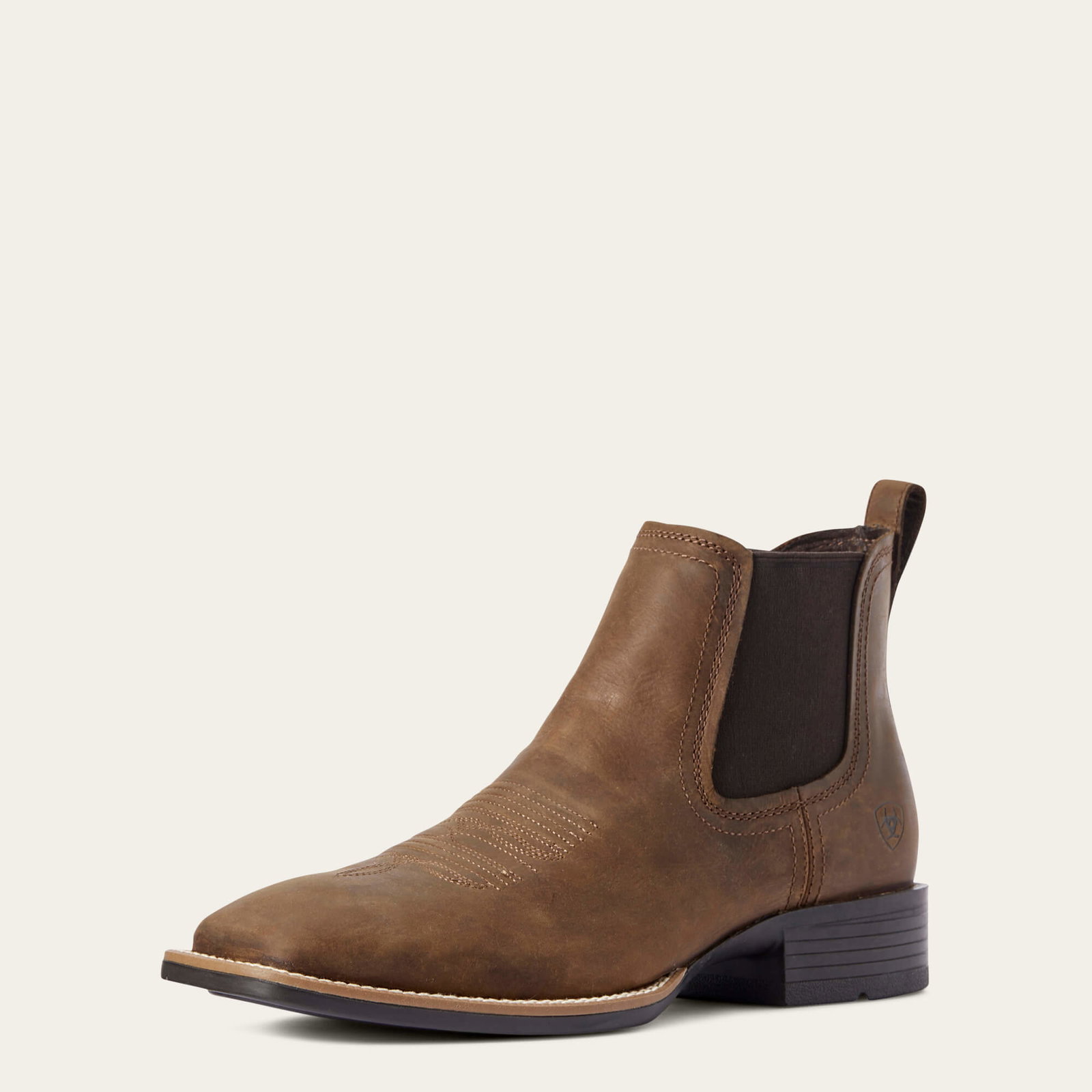 Men’s Booker Chelsea Wide Square Toe Western Boot