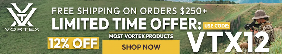 Use code VTX12 for 12% OFF most vortex products