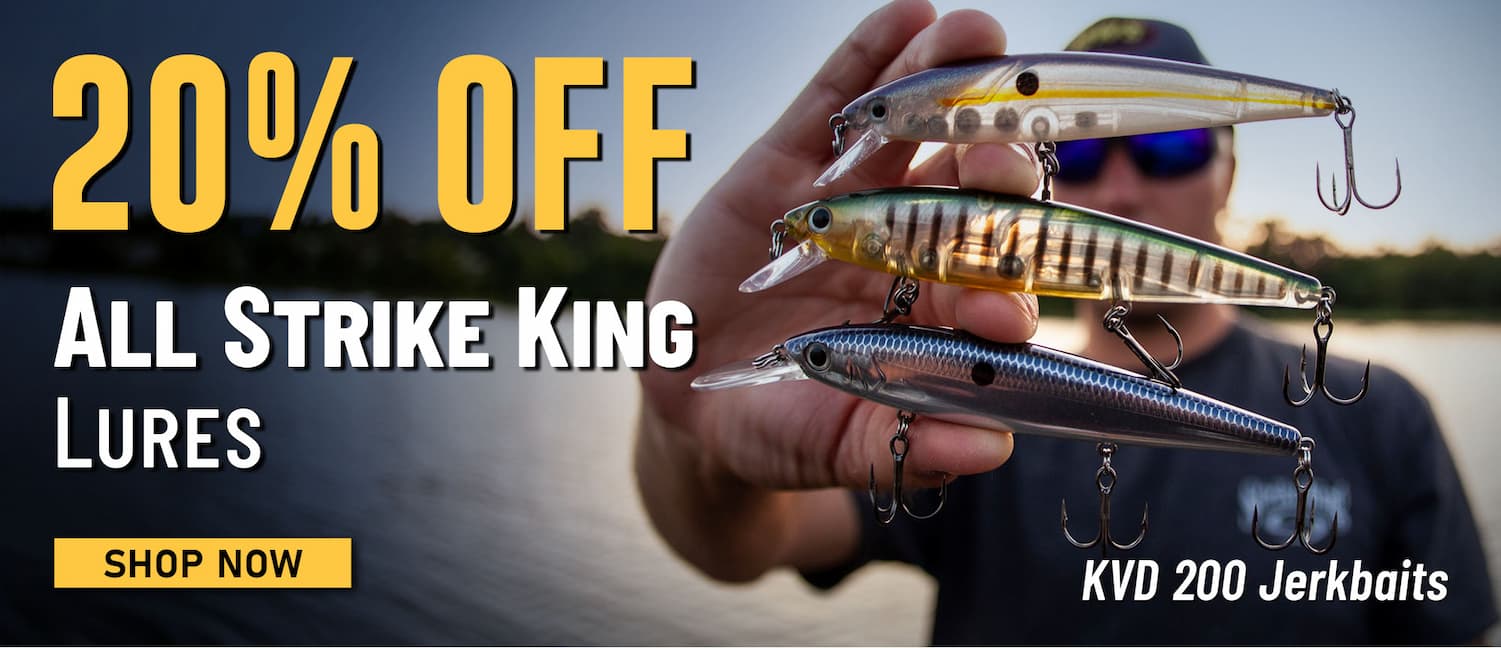 20% Off All Strike King Lures KVD 200 Jerkbaits Shop Now