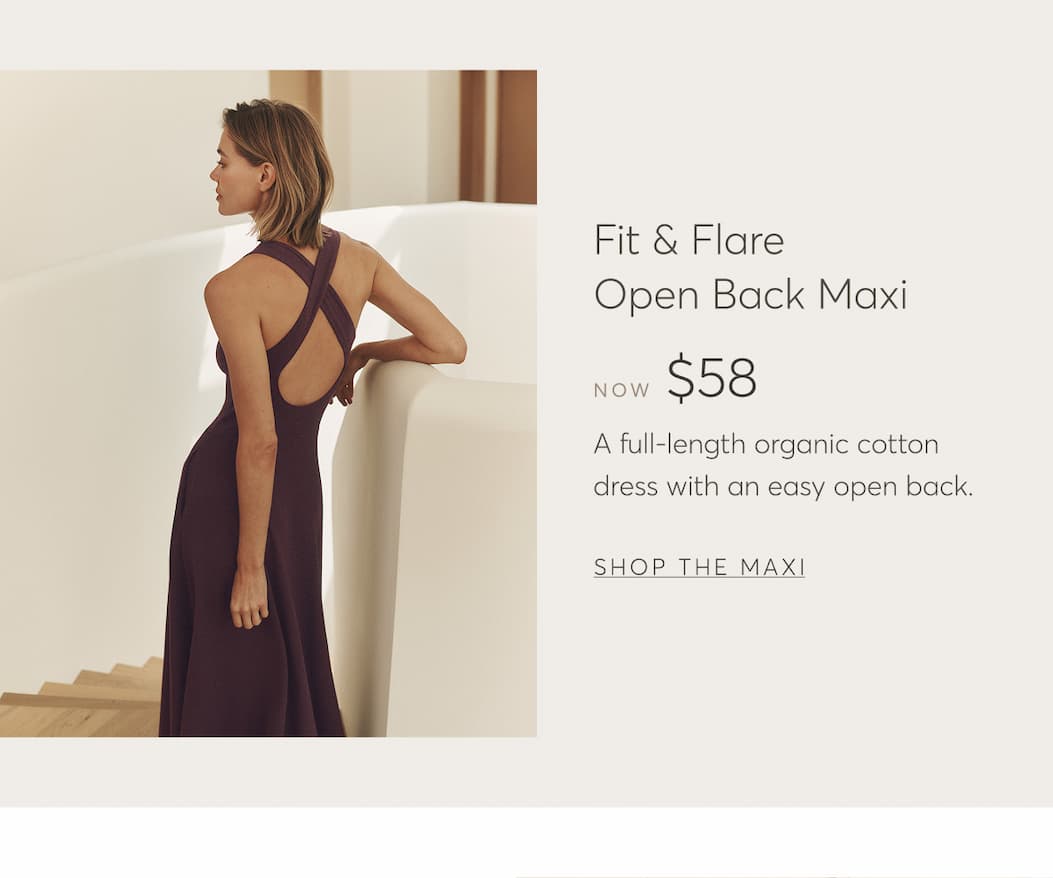 Fit & Flare Open Back Maxi | Shop The Maxi