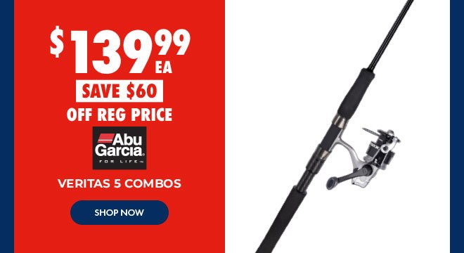 $139.99 Abu Veritas 5 Combos