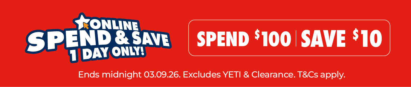 Online only spend & save spend $100 save $10