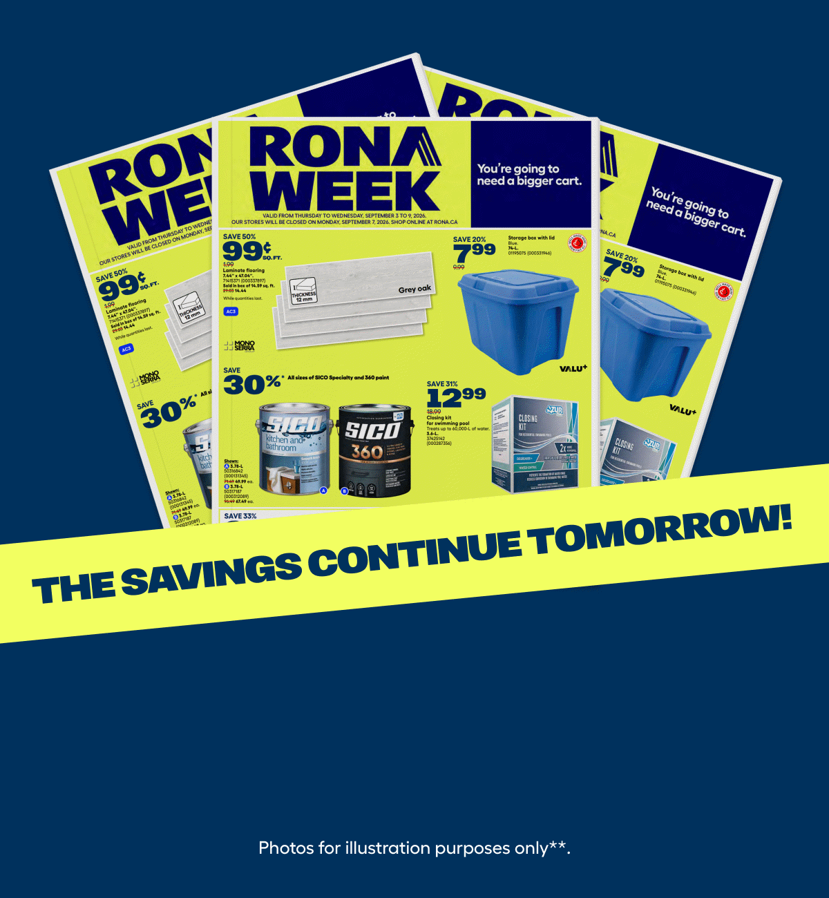 RONA Week flyer