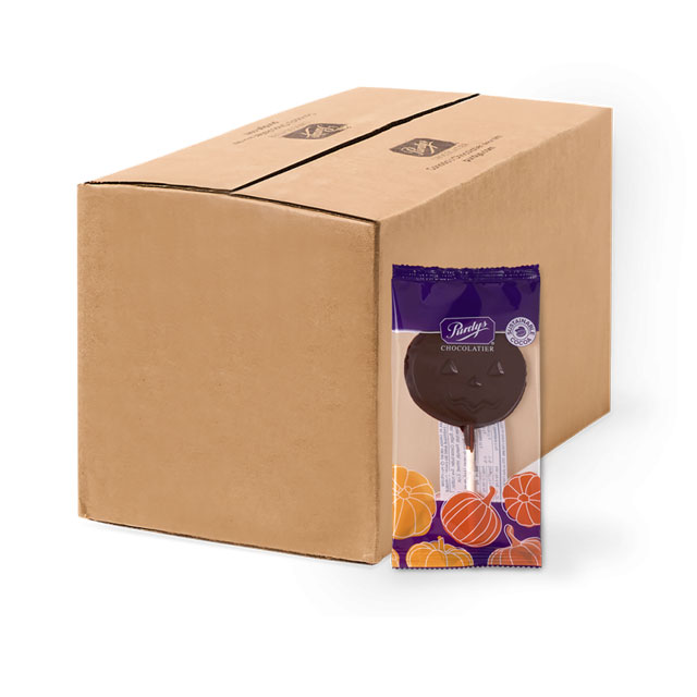 Dark Chocolate Pumpkin Lolly, box of 24