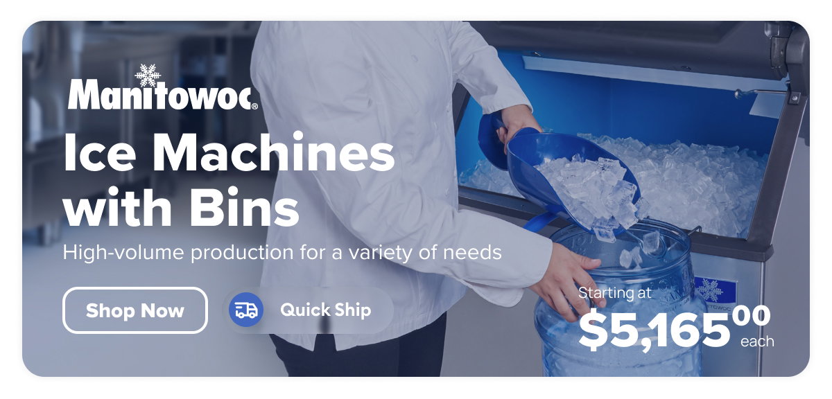 Manitowoc Ice Machines with Bins