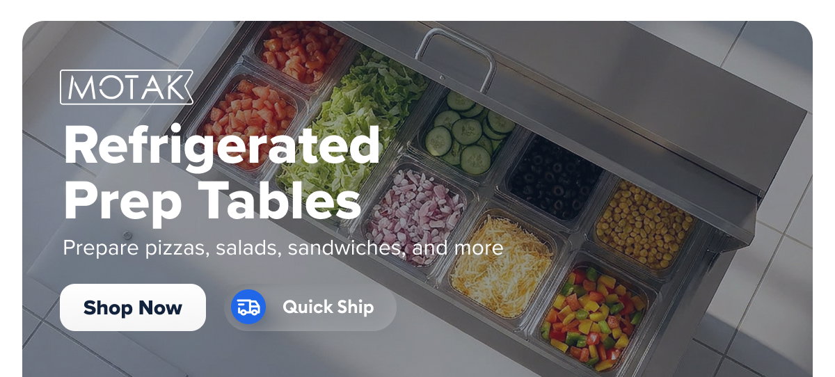 MoTak Refrigerated Prep Tables