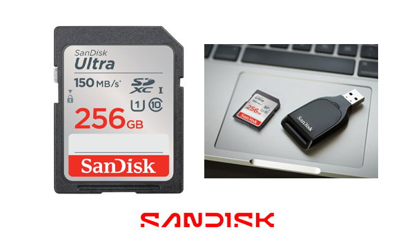 Ultra SDXC 256GB UHS Class 10 Memory Card, Up to 150MB/s Read Speed