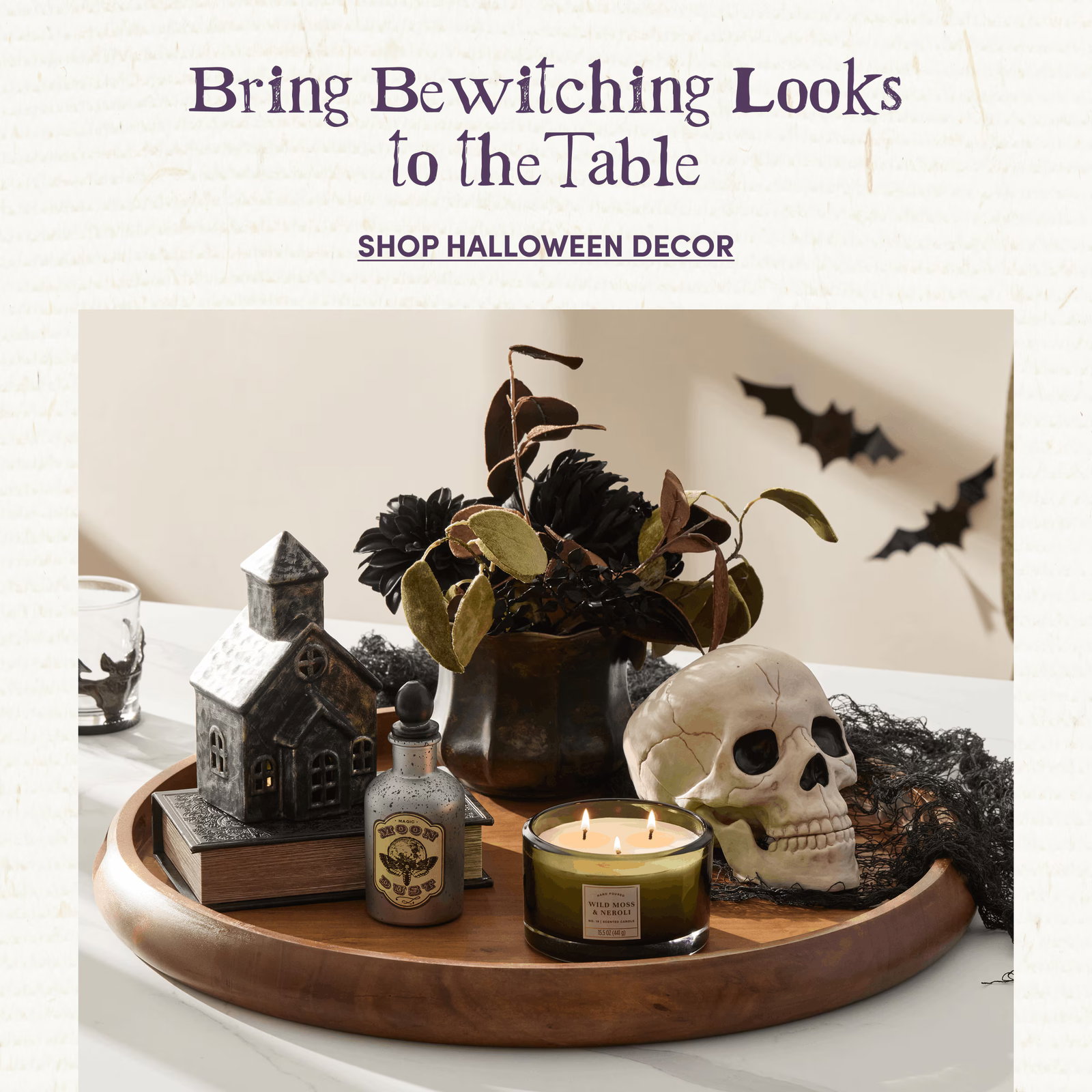 Bring Bewitching Looks
to theTable | SHOP HALLOWEEN DECOR