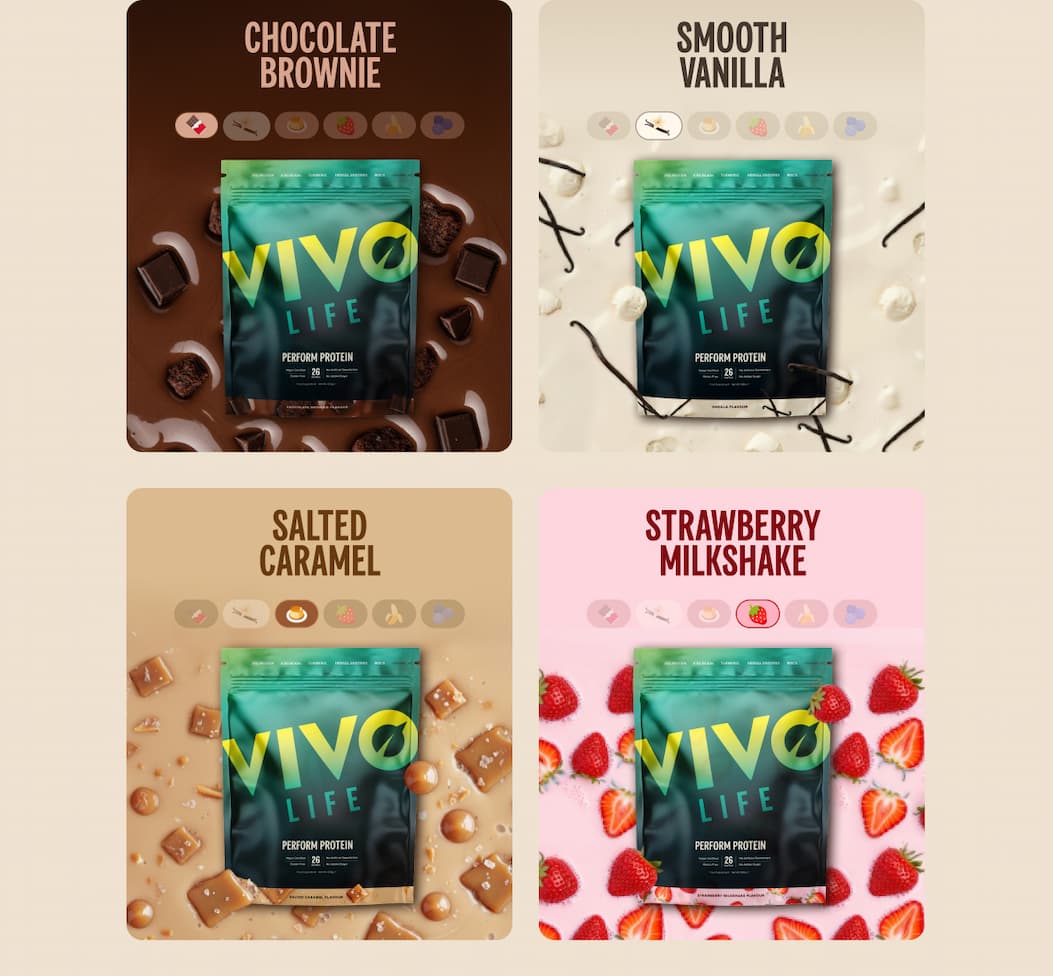 CHOCOLATE BROWNIE SMOOTH VANILLA Salted Caramel Strawberry Milkshake
