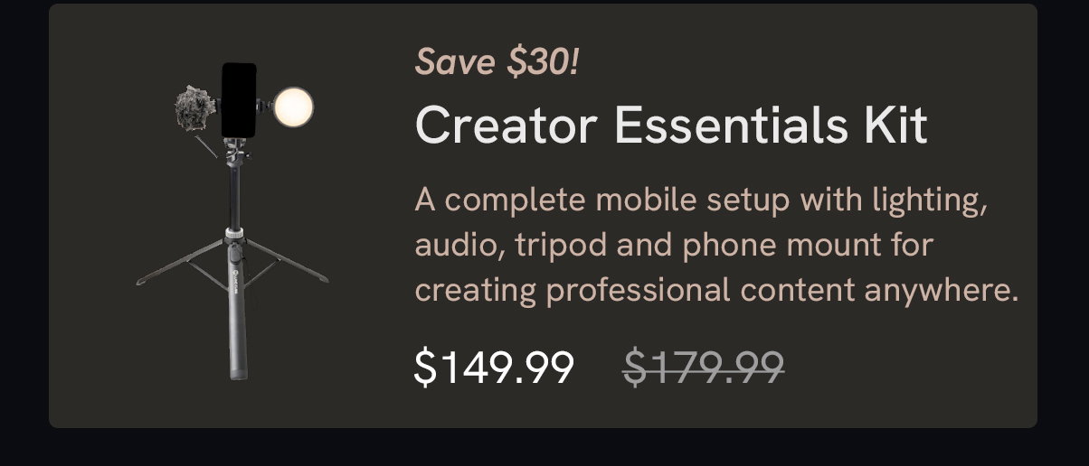 Creator Essentials Kit