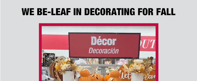 We be-leaf in decorating for fall