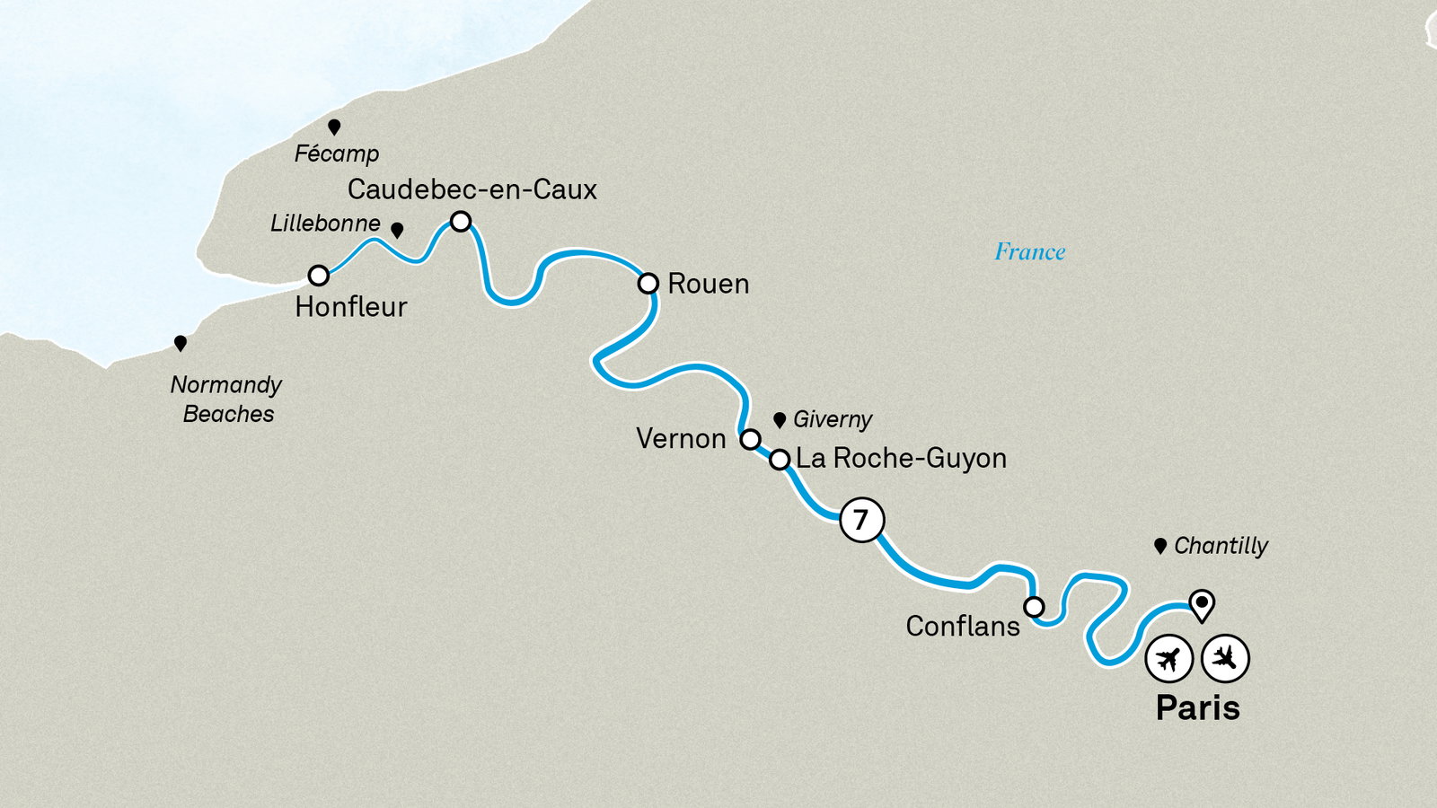 Highlights of Normandy & the Seine