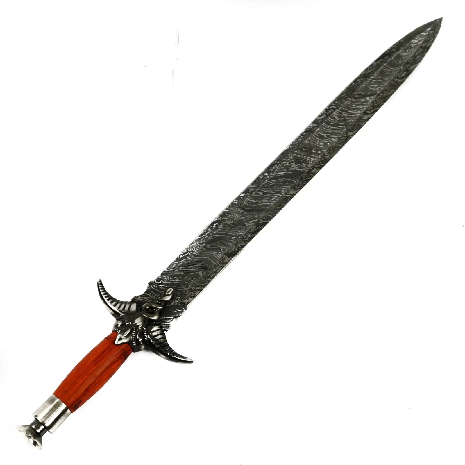 Image of Bastard Sword- Damascus Steel Sword- 29"