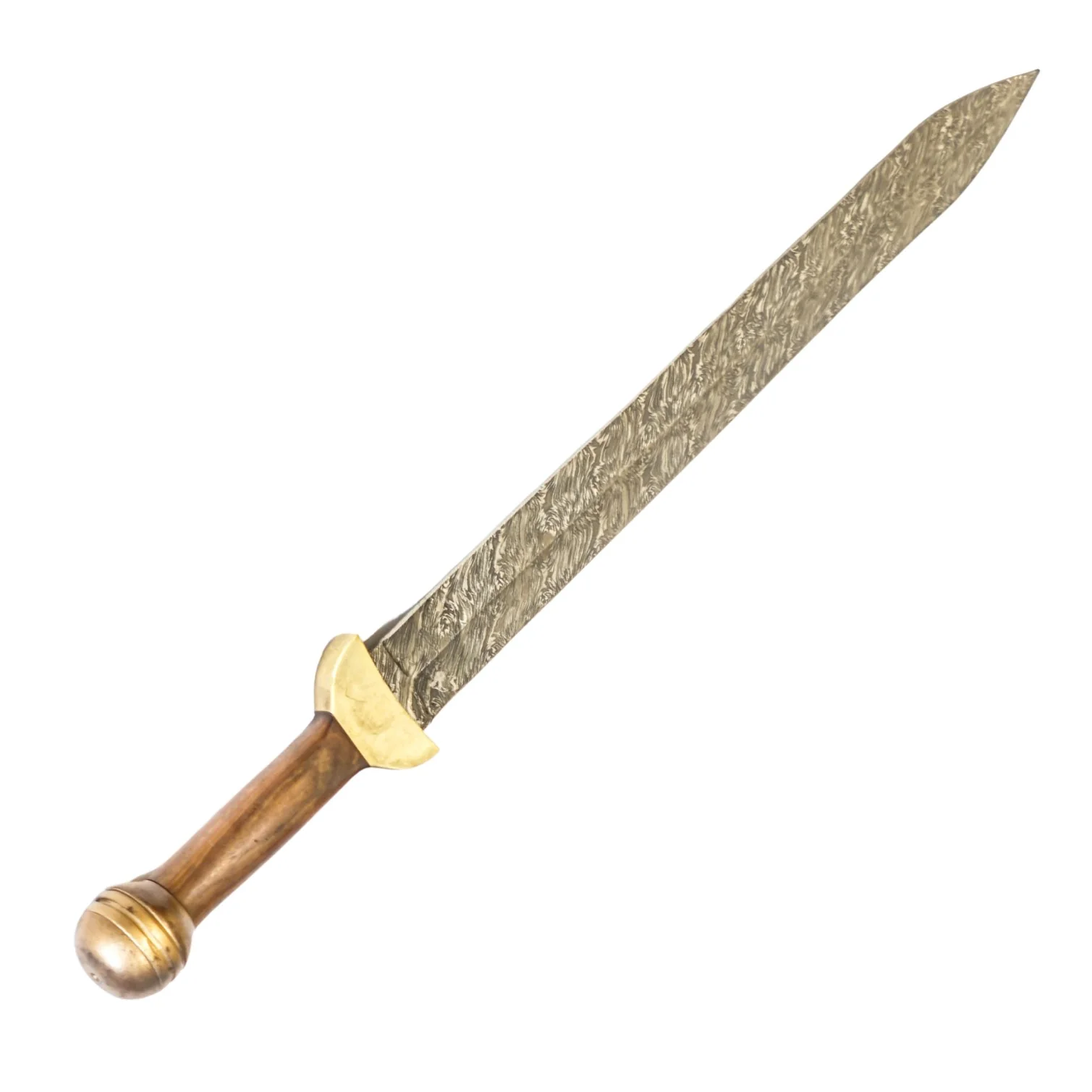 Image of Gladius Sword- High Carbon Damascus Steel Sword- 29"- Gladiator/ Roman Sword