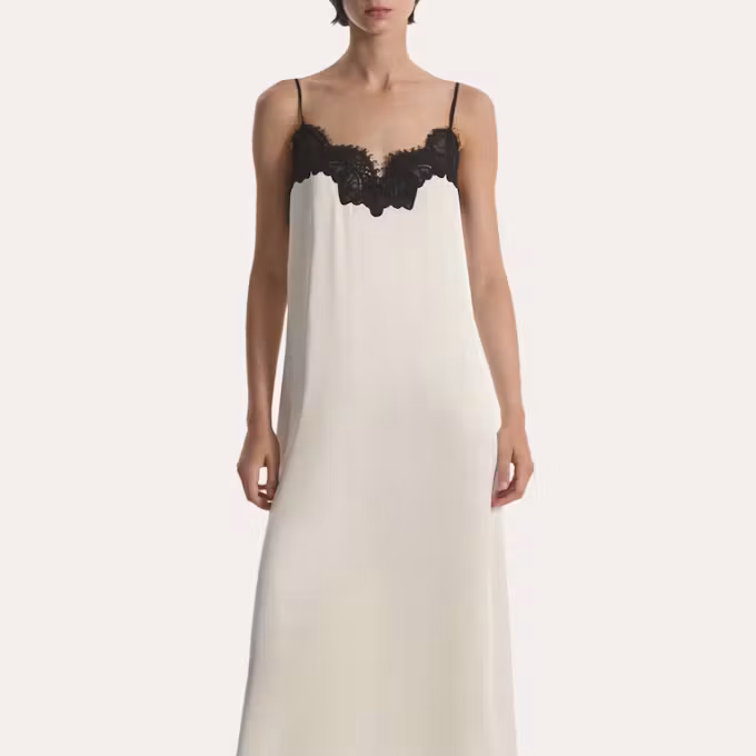 CO Silk Bias Midi Slip Dress