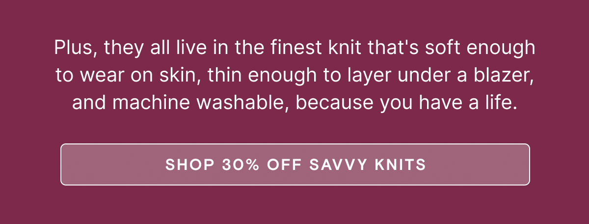 Shop 30% off savvy knits