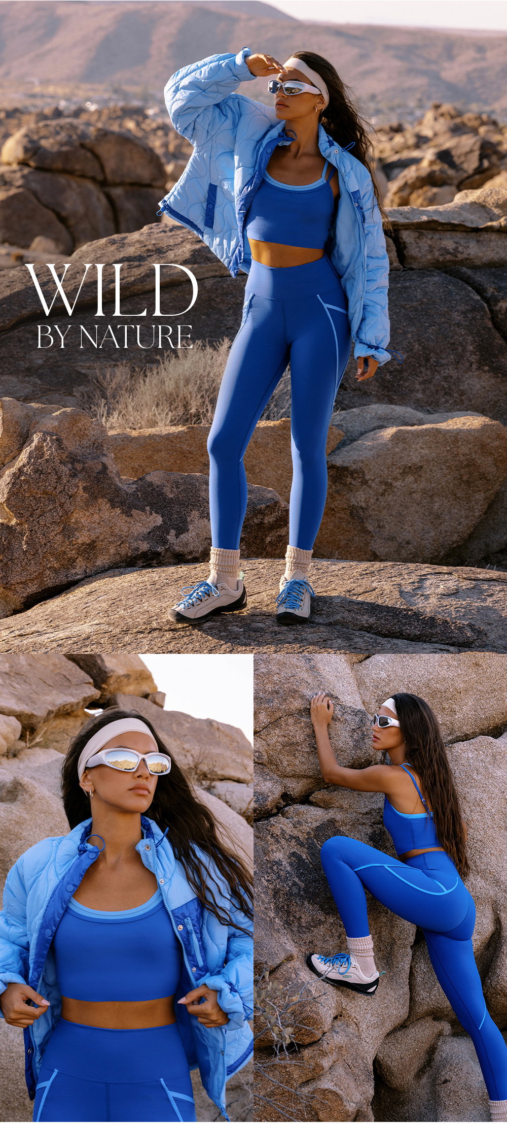 Blue activewear