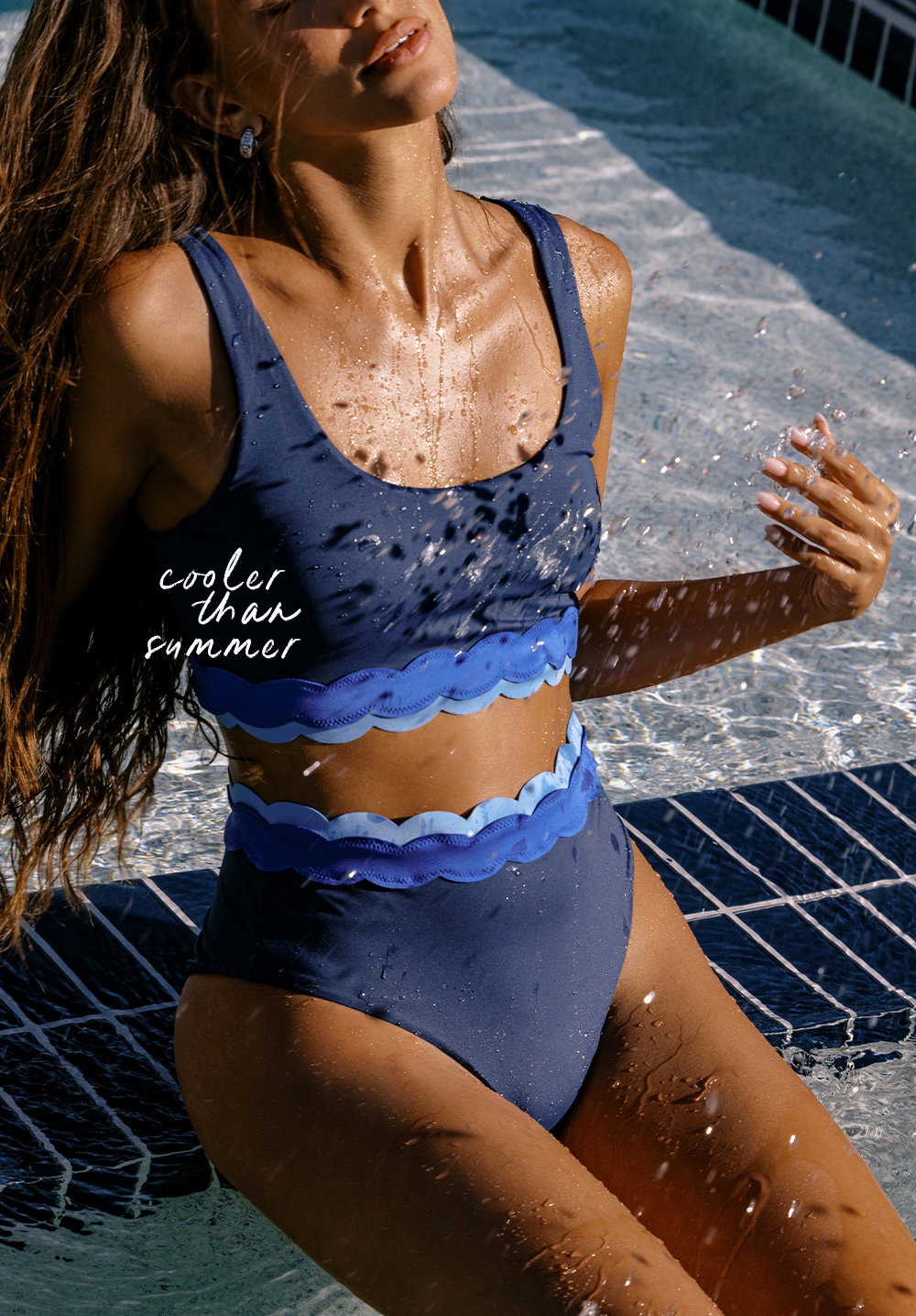 Blue swim