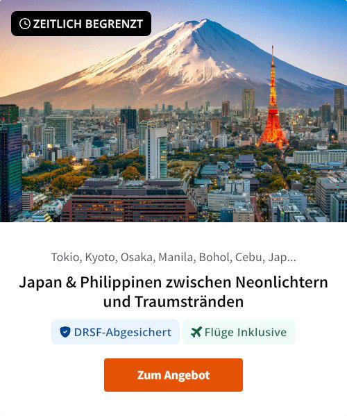 Japan &amp; Philippinen zwischen Neonlichtern und Traumstränden