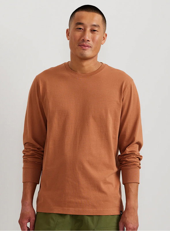 Men's Legend Wash 100% Cotton Long-Sleeve Classic T-Shirt