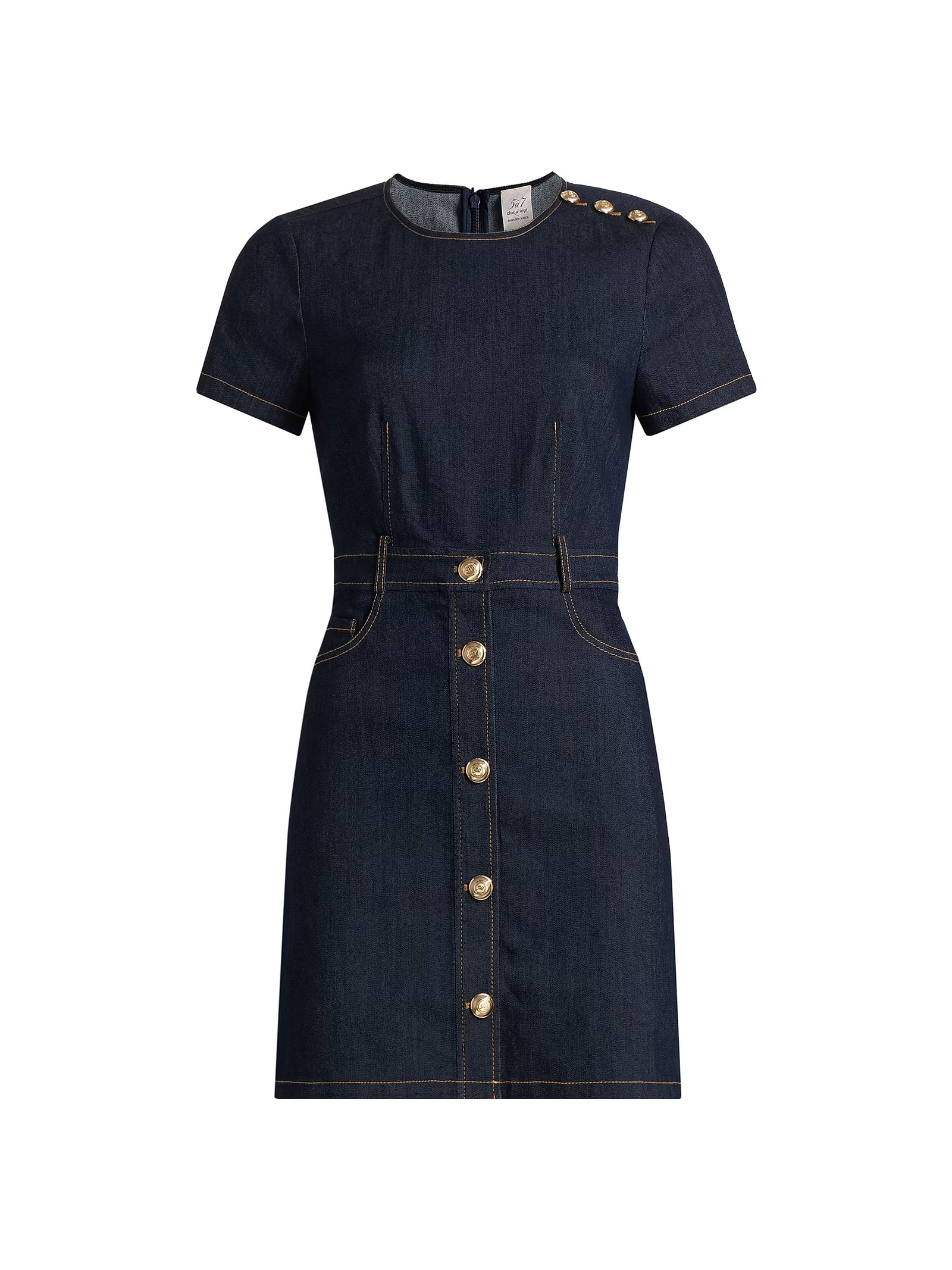 Cinq À Sept Niya Stretch-Denim Minidress