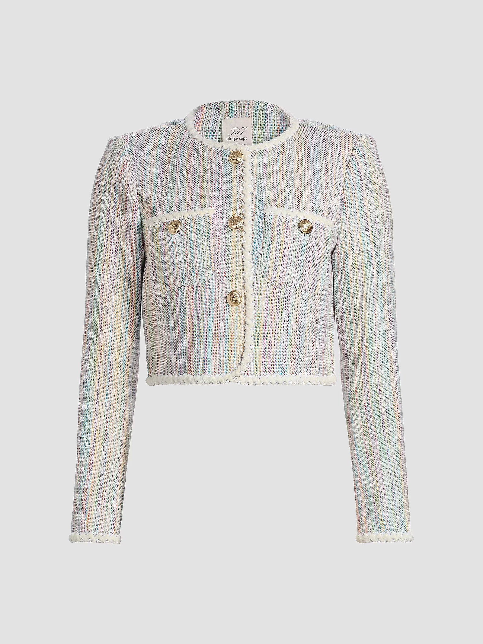 Cinq À Sept Auden Tweed Crop Jacket