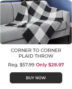 Corner to Corner Plaid Throw