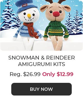 Snowman & Reindeer Amigurumi Kits