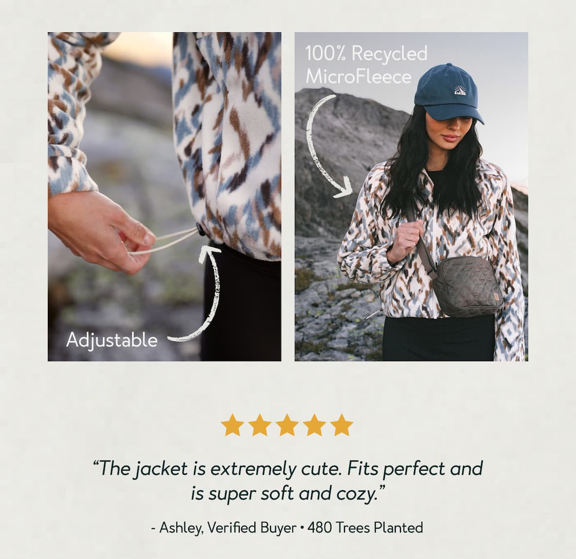 Made of 100% Recycled MicroFleece