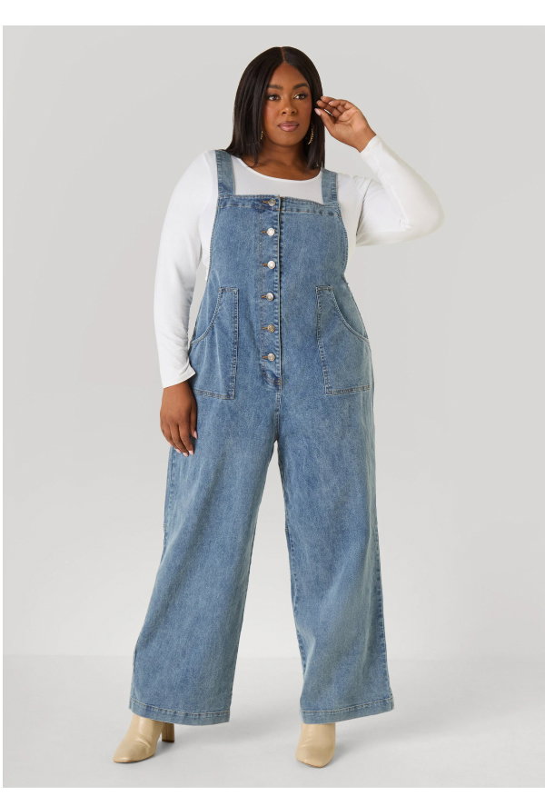 Denim Boyfriend Overalls