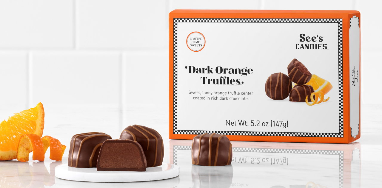 See's Candies | Dark Orange Truffles