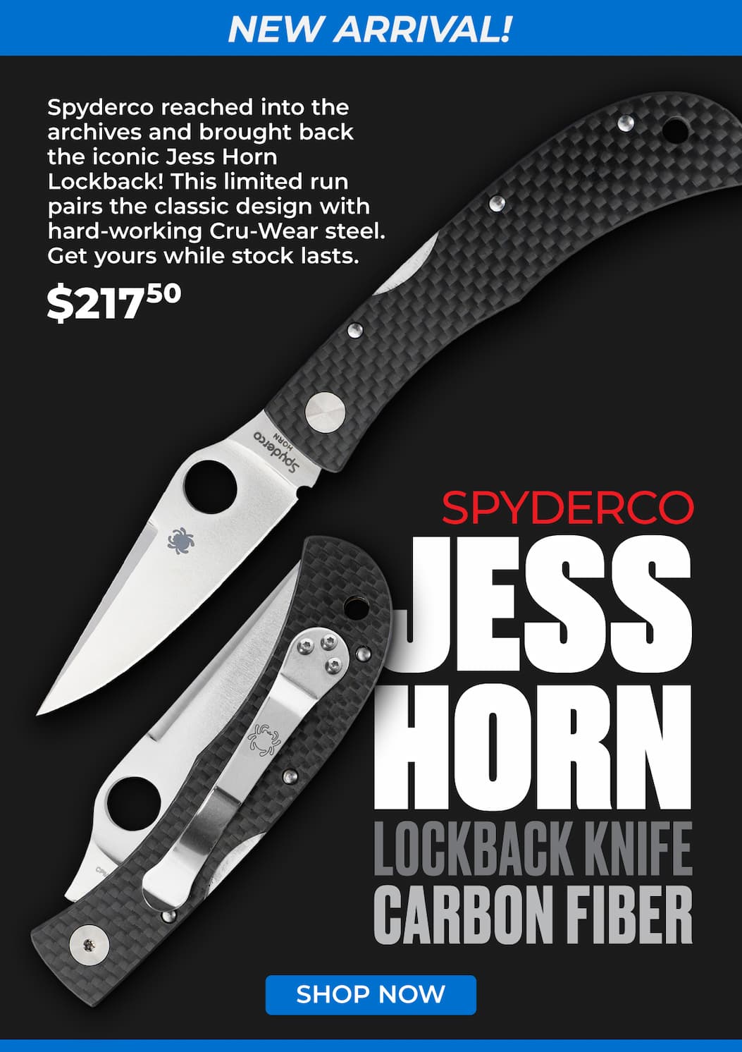 Spyderco Jess Horn Lockback